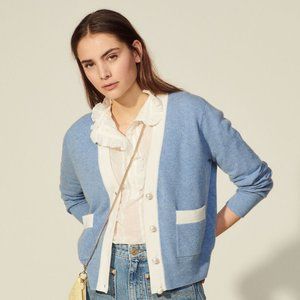 Sandro Pointelle Knit Cardigan M/02